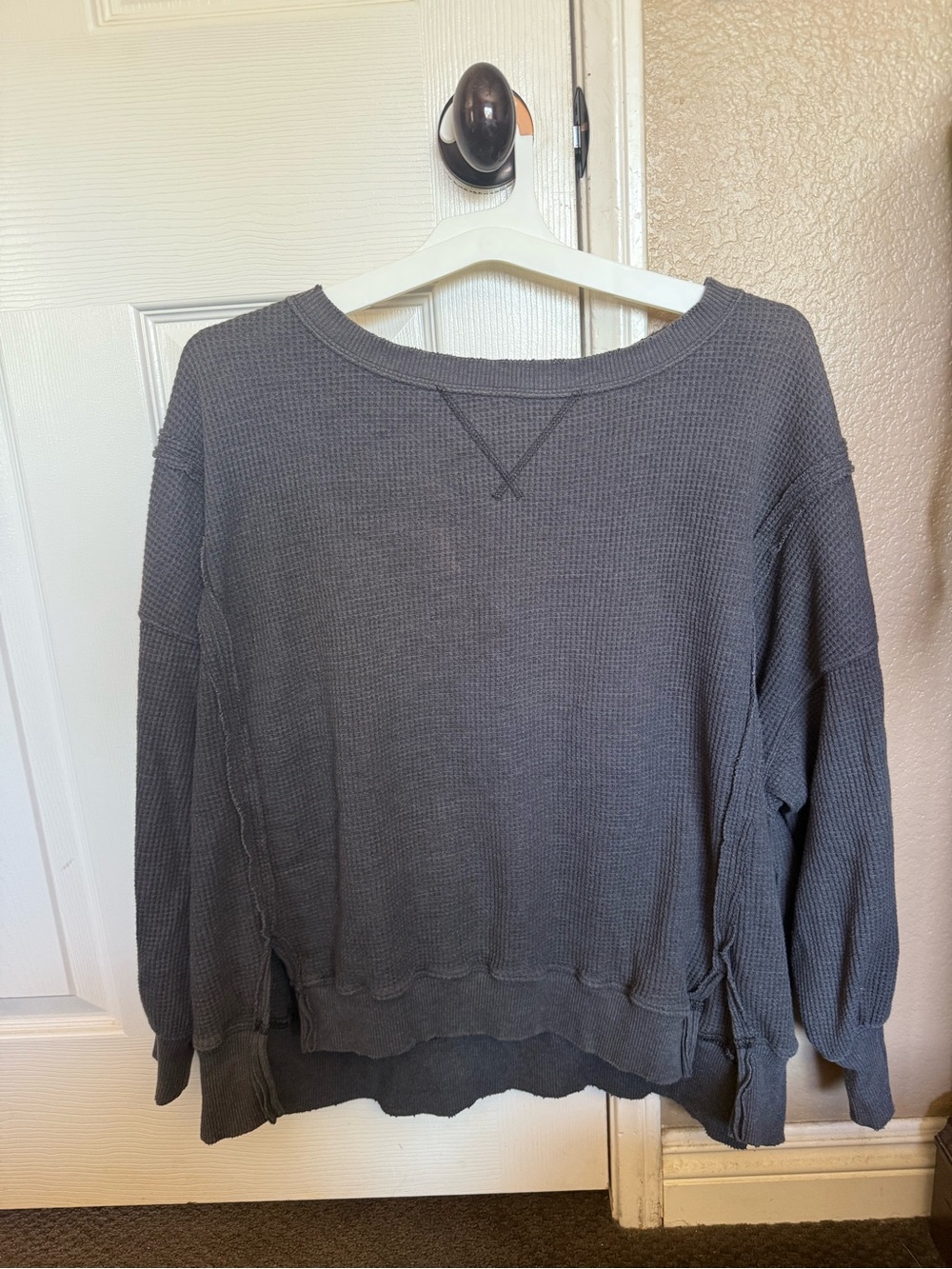 American Eagle Waffle-Knit Sweater